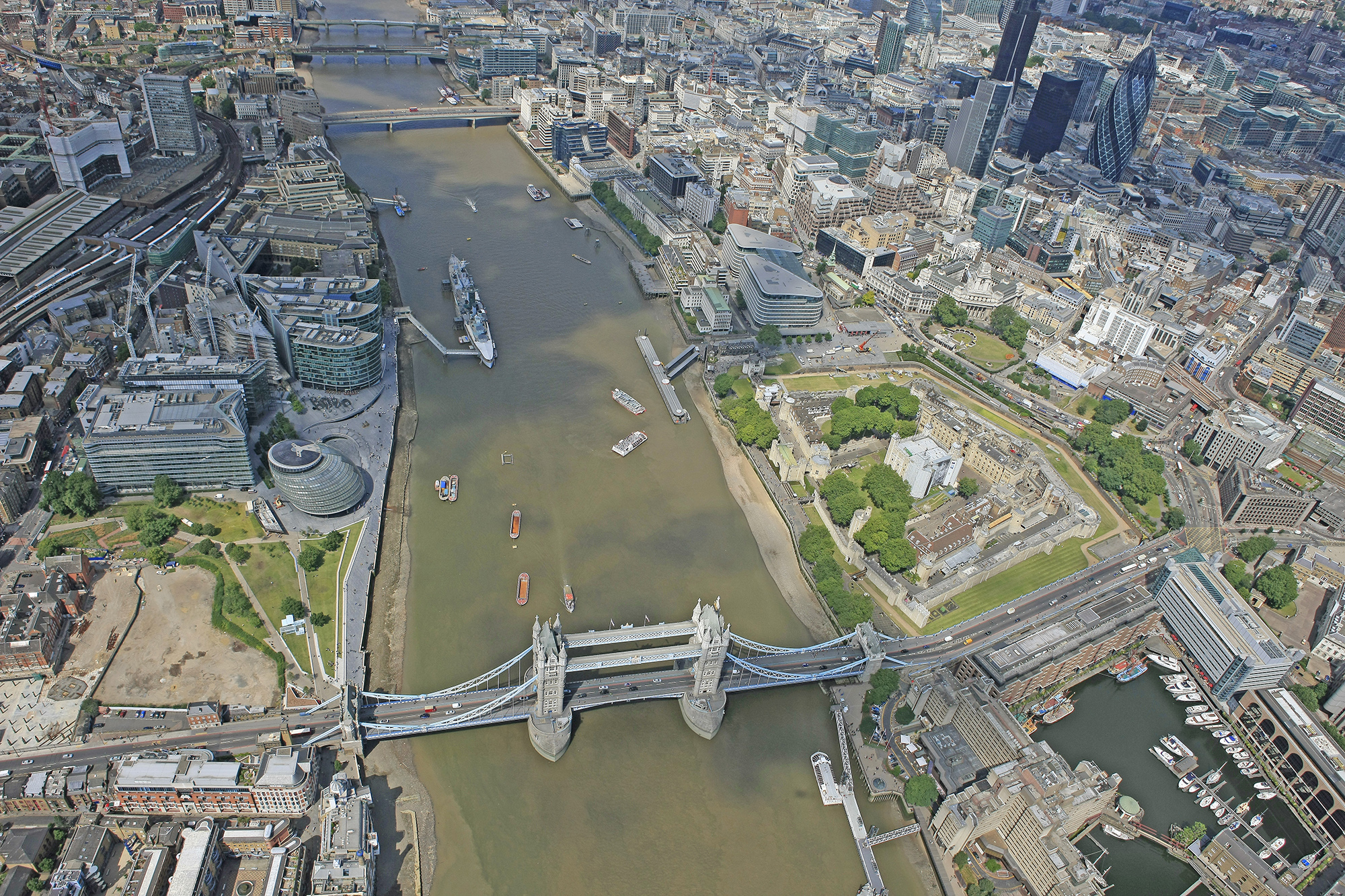 Tower Bridge and London Bridge