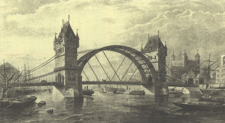 Early design submitted by Sir Horace Jones and John Wolfe Barry