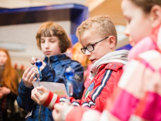 children using hand boilers