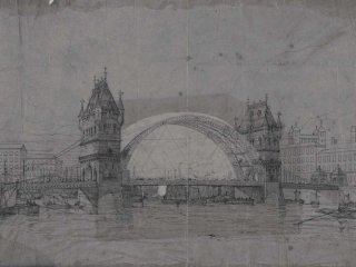 Early design for Tower Bridge