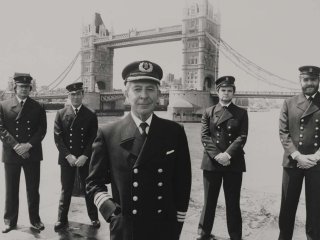 Bridge Crew standing infront of Tower Bridge