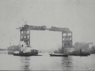 Tower bridge under construction