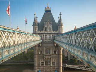 Tower Bridge - North Tower seen from the South Tower