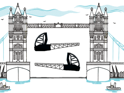 Tower Bridge without bascules