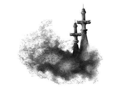 Illustration of Tower Bridge's Turrets by Alex Evans