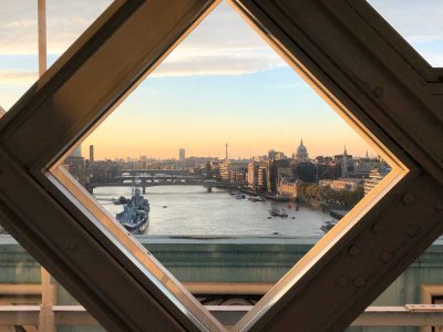 The view from Tower Bridge's West Walkway