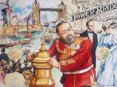 Prince of Wales opening the Bascules. The Graphic July 1894