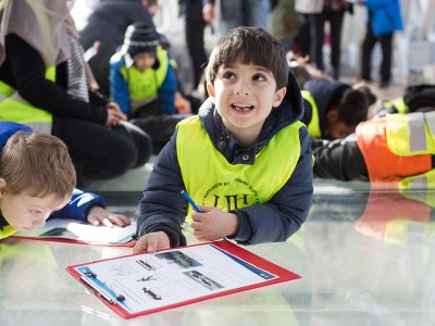 Tower Bridge Learning activities for schools - boy on Glass Floor