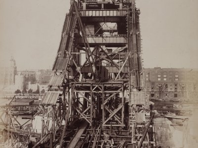 Tower Bridge under construction