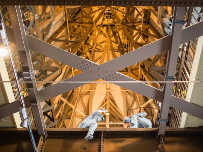 Riveters inside the Bridge