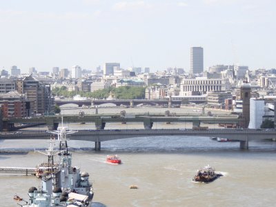 London Bridge, Southwark Bridge and Millennium Bridge
