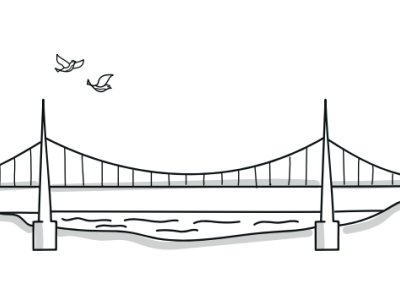 An illustration of a bridge