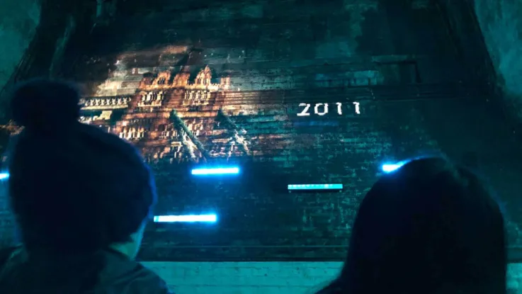 A light and sound installation at the Bascule Chamber to celebrate Tower Bridge's 125th anniversary.