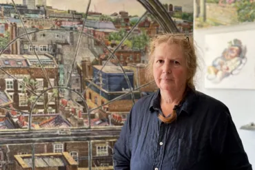 Portrait of Melissa Scott-Miller in her studio