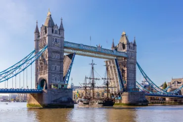 Bridge Lift for the Gotheborg of Sweden at Tower Bridge