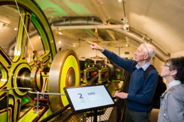 Two guests at the Engine Rooms in Tower Bridge