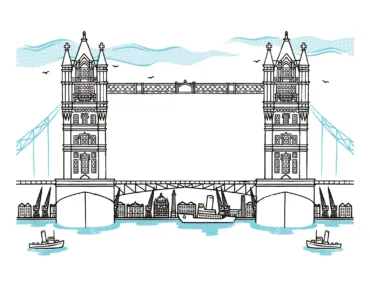 A large bridge over a river