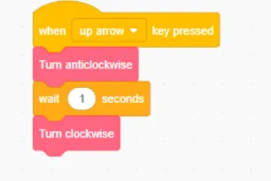 Screenshot of a animation programme Scratch