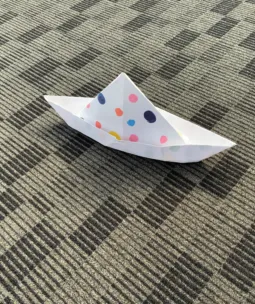 A paper boat