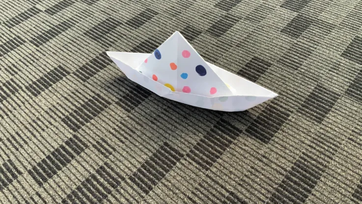 A paper boat
