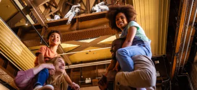 A family at the South Tower of Tower Bridge.