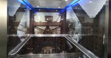 Interior of Tower Bridge lift
