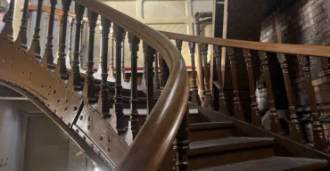 Circular staircase leading up