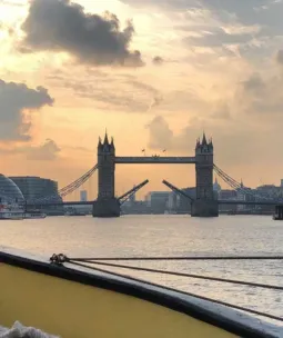 View of Tower Bridge from across the River Thames