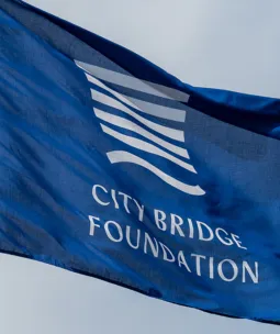 City Bridge Foundation flag flying